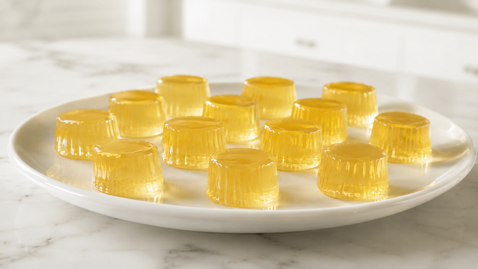 Bariatric gelatin recipe set and ready to serve, high-protein weight loss snack
