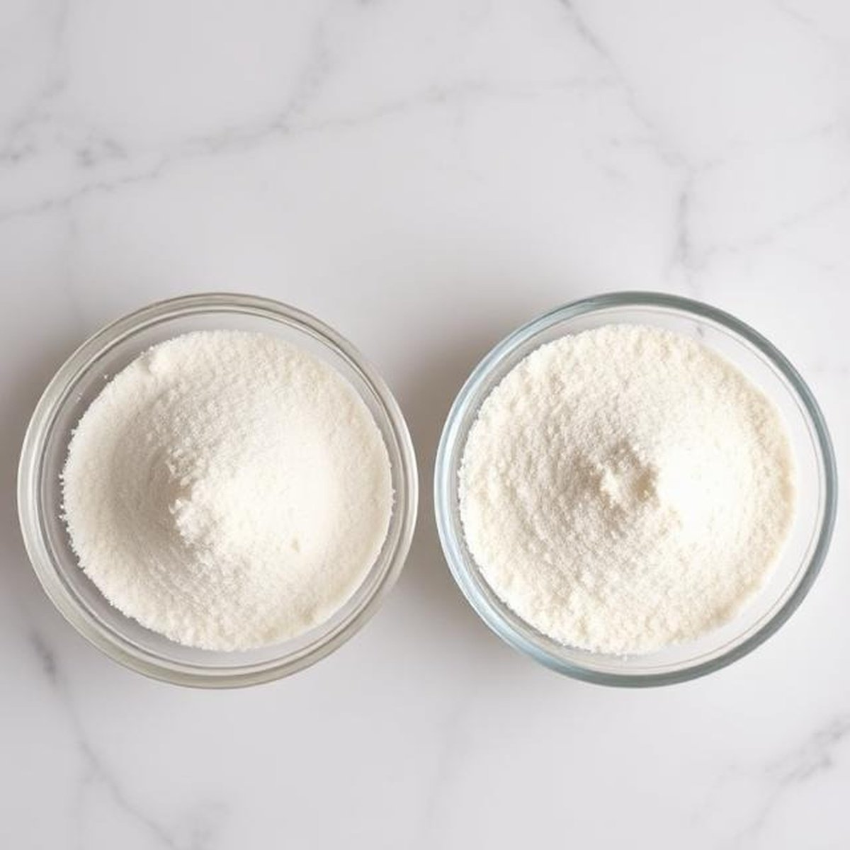collagen vs gelatin powders side by side in bowls