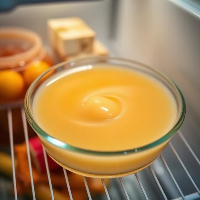jello recipe for weight loss setting in a dish in the refrigerator