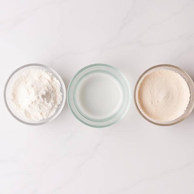 three ingredients for a gelatin recipe for weight loss on a counter