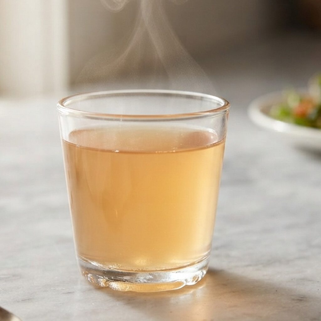 Gelatin trick for weight loss recipe in a glass before a meal
