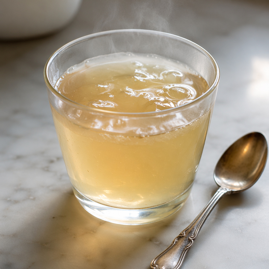 dr jennifer ashton gelatin trick recipe in a glass cup