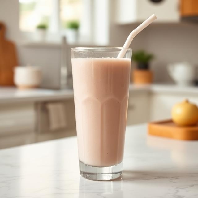 collagen peptides dissolved into a smoothie for weight loss