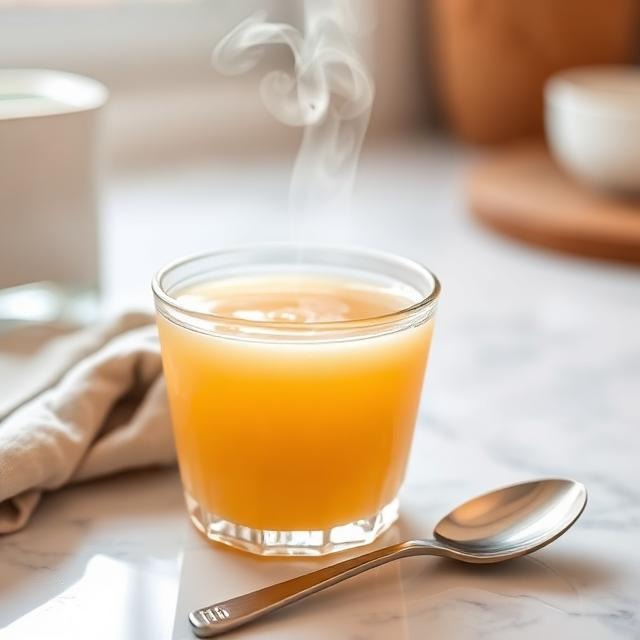 kelly clarkson gelatin recipe in a glass before a meal