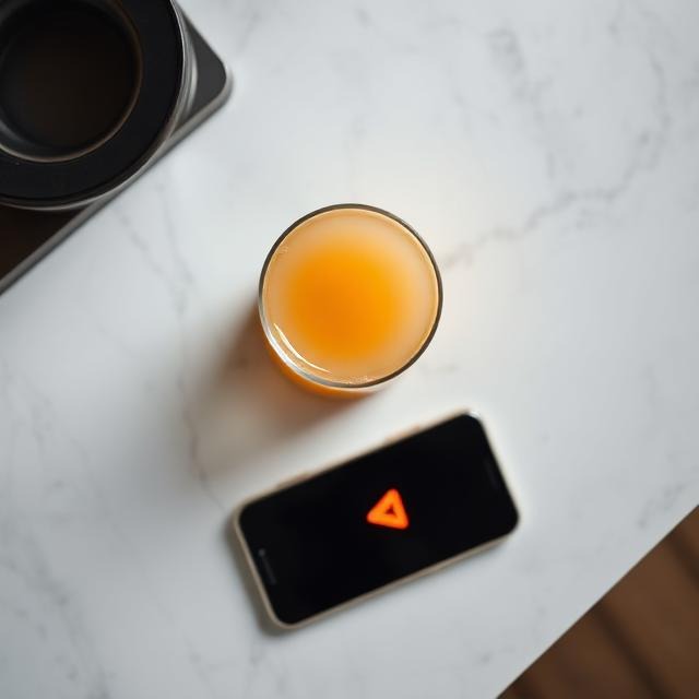 finished gelatin recipe next to a phone showing a scam warning