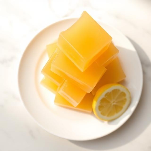 kelly clarkson gelatin recipe set into cubes on a plate