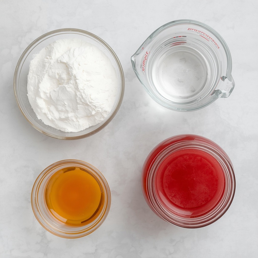 ingredients for gelatin weight loss recipe on a kitchen counter
