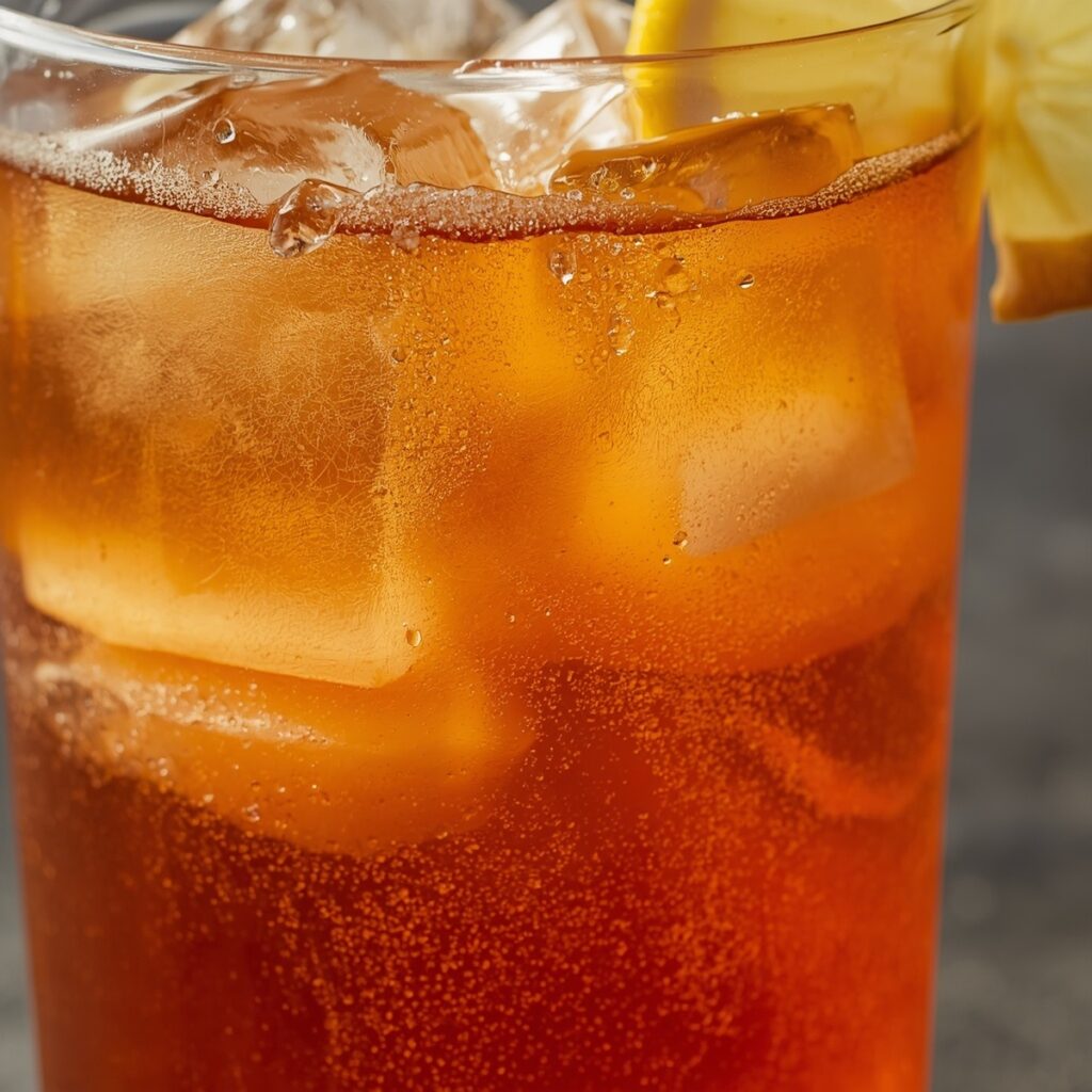 A Winnie Palmer drink made with sweet tea and lemonade