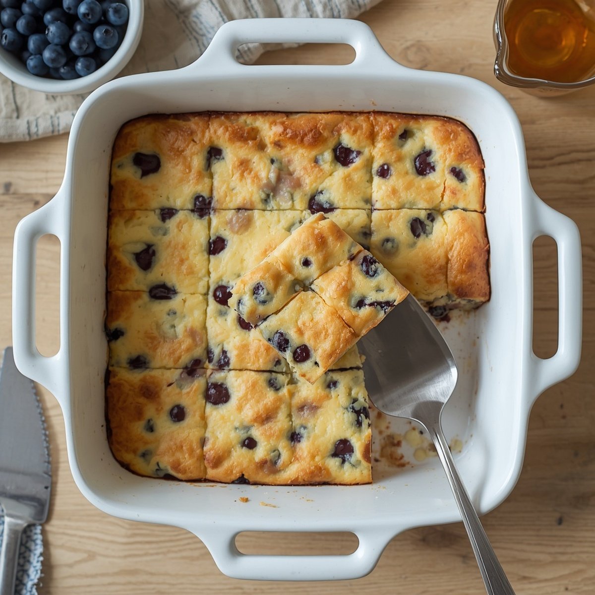 The Blueberry Cottage Cheese Breakfast Bake I Make Every Sunday Without Fail