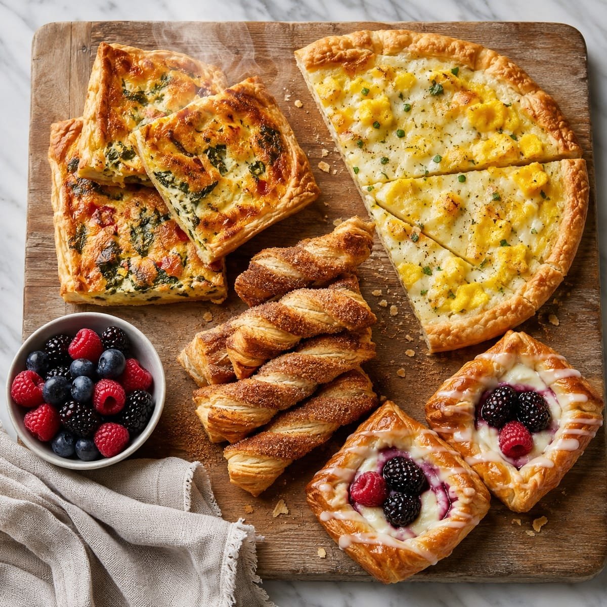 Puff Pastry Breakfast Recipes: 7 Easy Sweet & Savory Ideas
