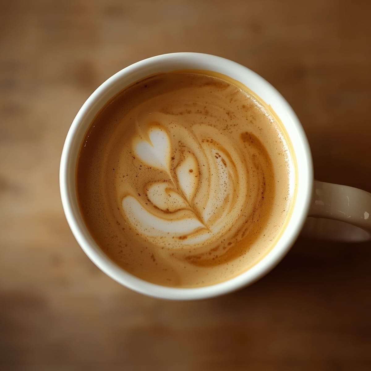 Coffee swirled with homemade pumpkin spice creamer